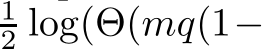 12 log(Θ(mq(1−