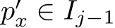  p′x ∈ Ij−1