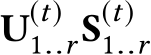  U(t)1..rS(t)1..r