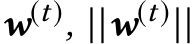  w(t), ||w(t)||