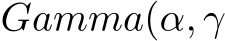  Gamma(α, γ