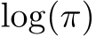  log(π)