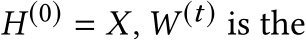  H(0) = X, W (t) is the