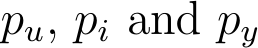  pu, pi and py