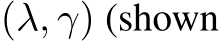  (λ, γ) (shown