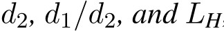  d2, d1/d2, and LH