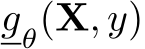  gθ(X, y)