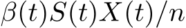  β(t)S(t)X(t)/n