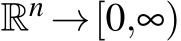 Rn →[0,∞)