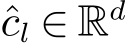 cl ∈ Rd