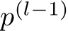  p(l−1)