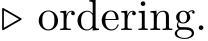  ▷ ordering.
