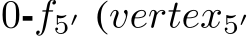  0-f5′ (vertex5′