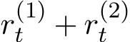  r(1)t + r(2)t 