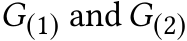  G(1) and G(2)