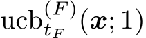  ucb(F )tF (x; 1)