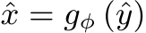  ˆx = gφ (ˆy)