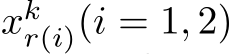 xkr(i)(i = 1, 2)