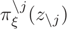  π\jξ (z\j)