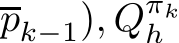 pk−1), Qπkh