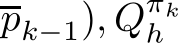 pk−1), Qπkh