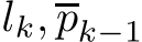 �lk,pk−1