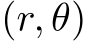  (r, θ)