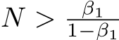  N > β11−β1