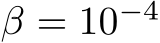  β = 10−4