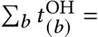 �𝑏 𝑡OH(𝑏) =