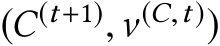 (C(t+1),ν(C,t))