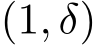  (1, δ)