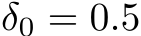 δ0 = 0.5