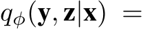  qφ(y, z|x) =