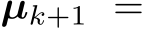  µk+1 =