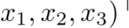 x1, x2, x3)⊤