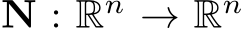  N : Rn → Rn