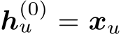 h(0)u = xu