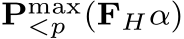  Pmax<p (FHα)