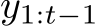  y1:t−1