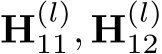  H(l)11, H(l)12