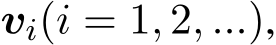  vi(i = 1, 2, ...),