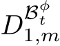  DBφt1,m