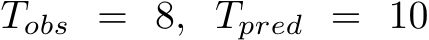  Tobs = 8, Tpred = 10