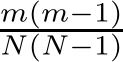 m(m−1)N(N−1)