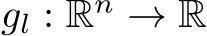  gl : Rn → R