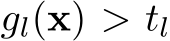 gl(x) > tl