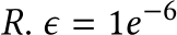  𝑅. 𝜖 = 1𝑒−6