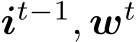 it−1, wt