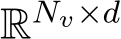 RNv×d